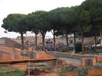 Teatro Romano from outside, at 8 P.M.